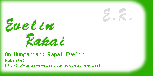 evelin rapai business card